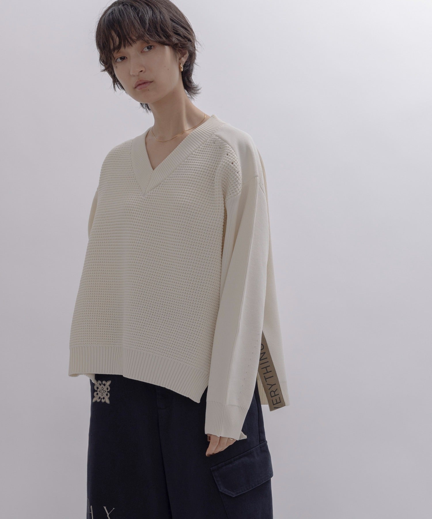 Side Splited Knit Top (2 Colors)