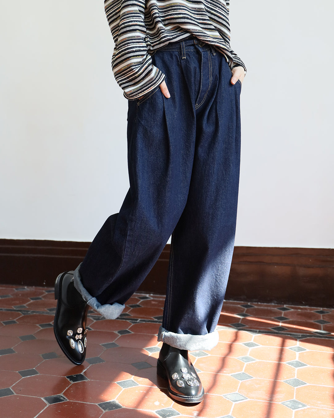 Boyfriend Peg Leg Jeans