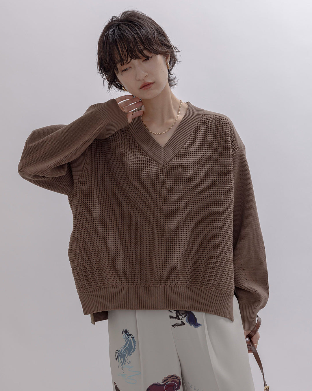Side Splited Knit Top (2 Colors)