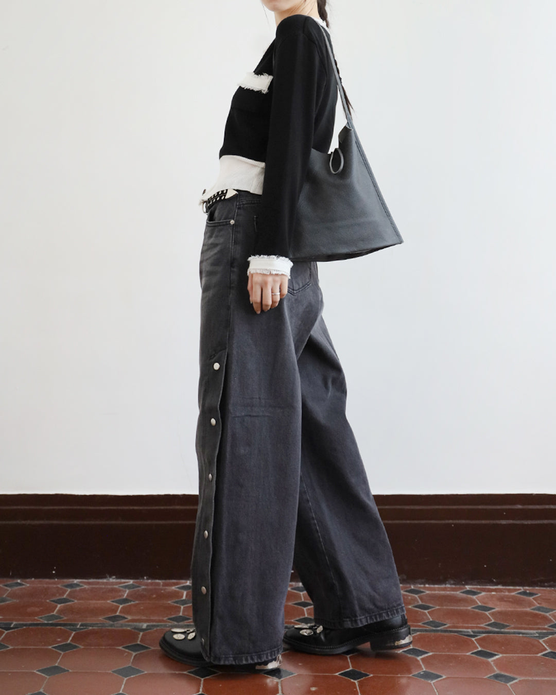 Contrast Trimmed Cardigan (2 Colors)