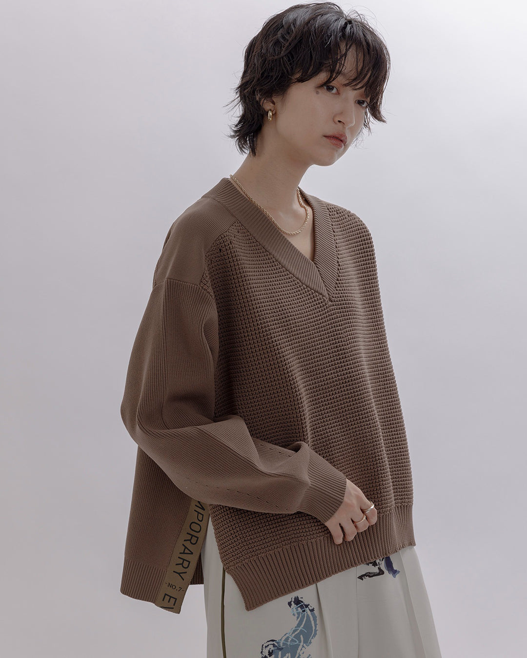 Side Splited Knit Top (2 Colors)