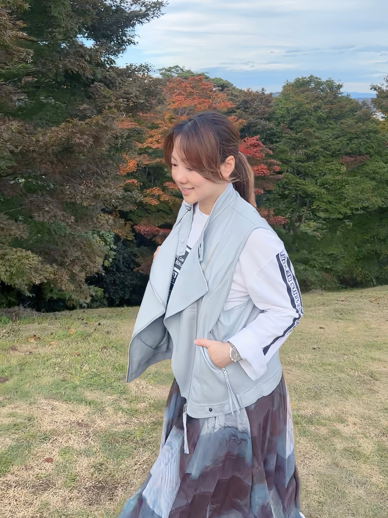 Pattern Skater Skirt ( 2 color)