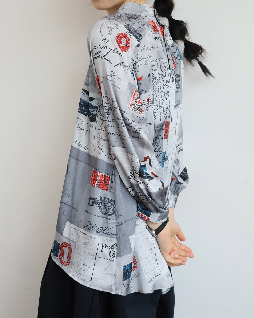 Stamp Pattern Blouse
