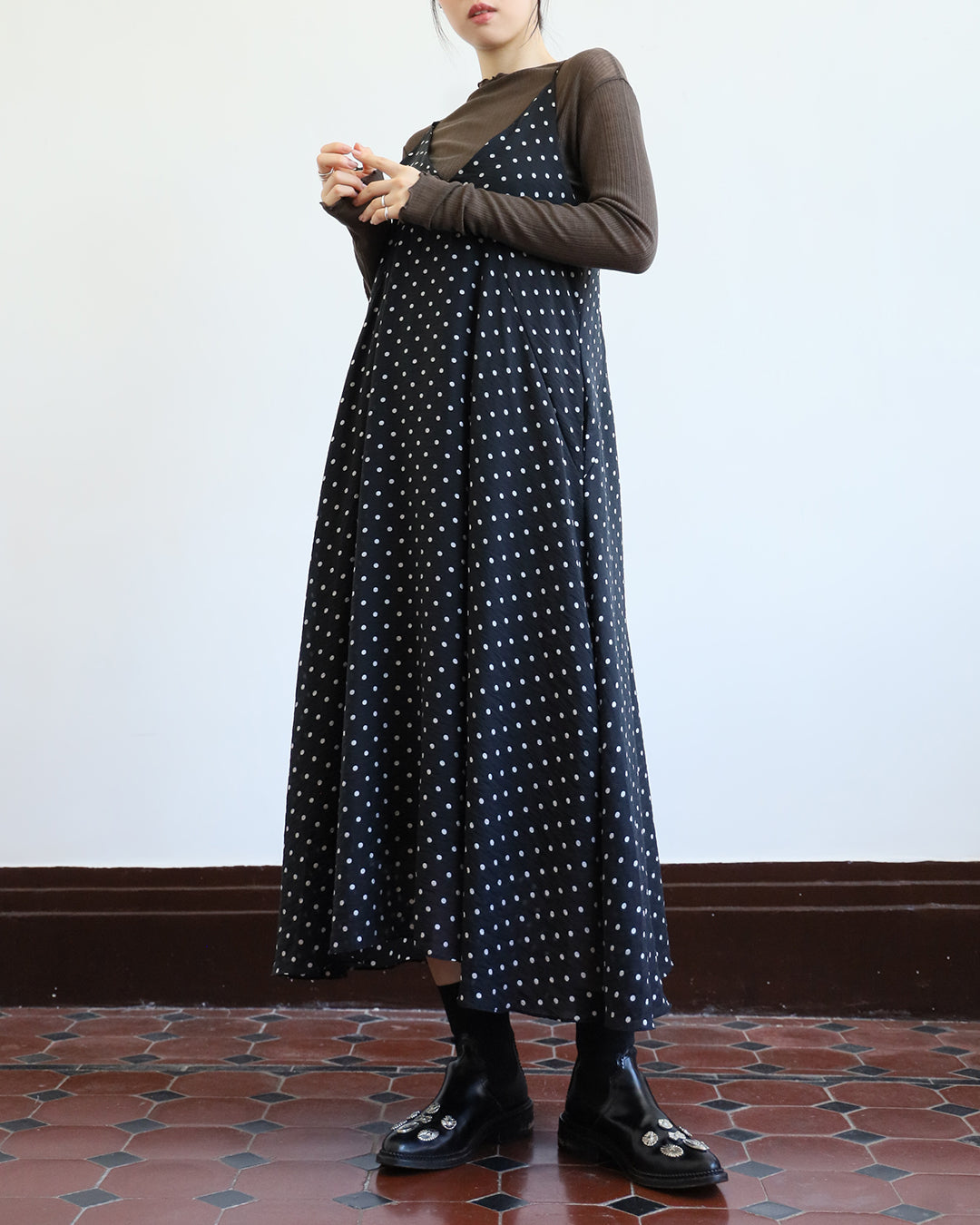 Polka Dot Cami Dress (2 color)