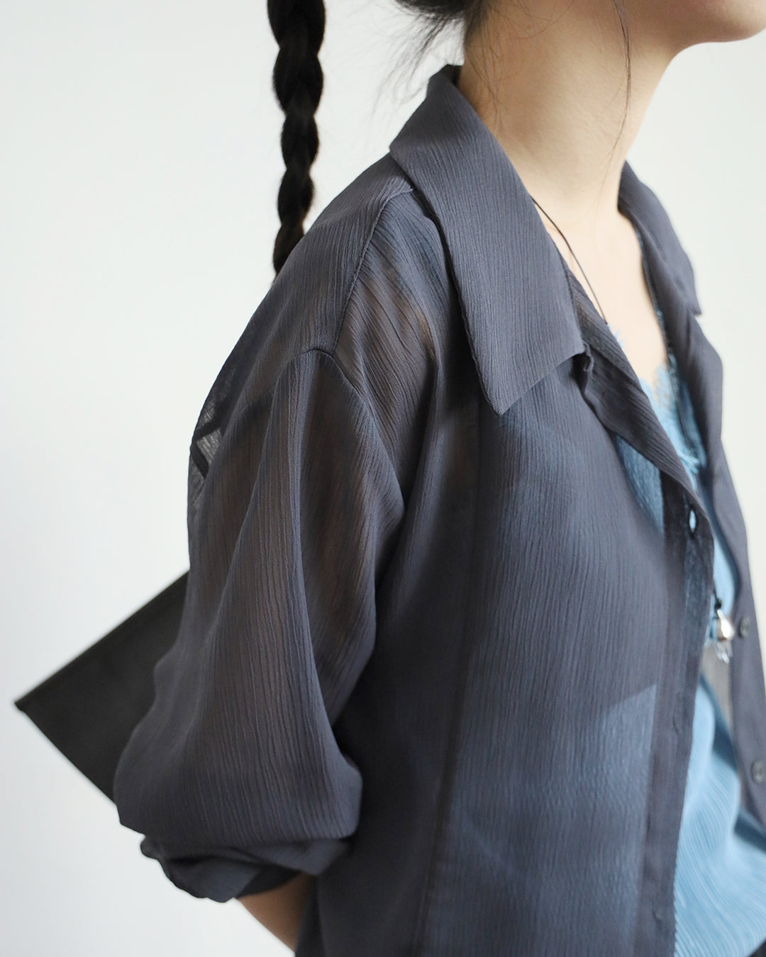 Crinkle Fabric Shirt (7 Colors)