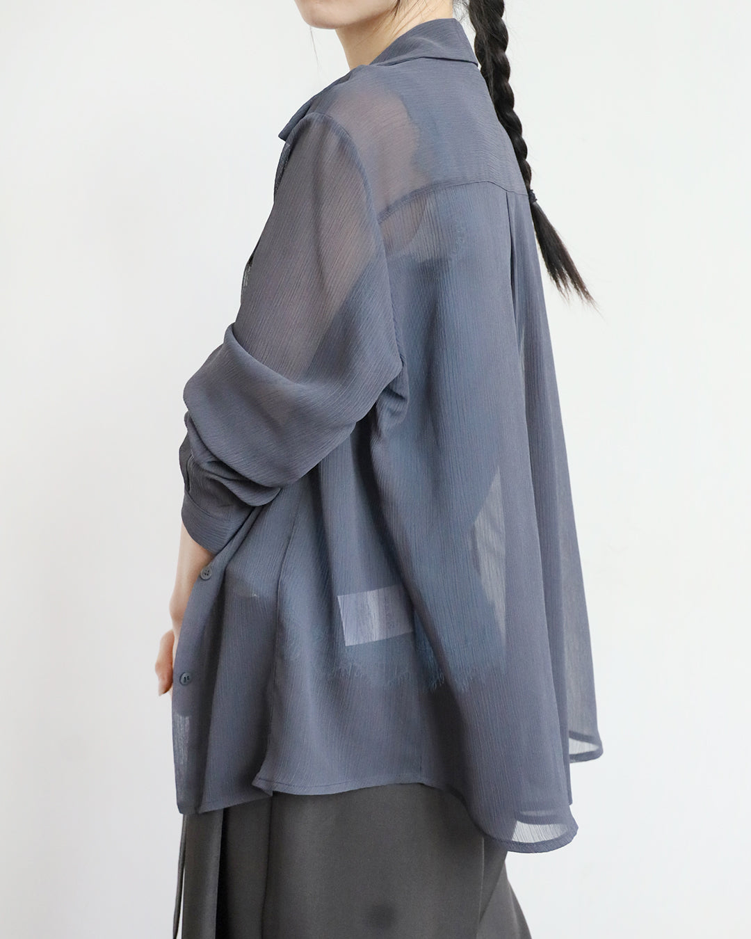 Crinkle Fabric Shirt (7 Colors)