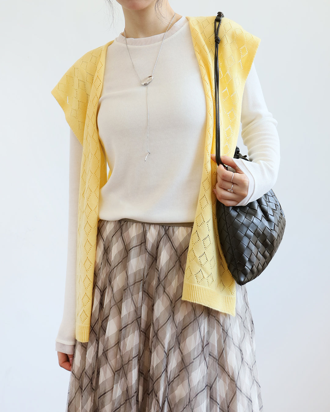 Mesh Layer Checker Skirt