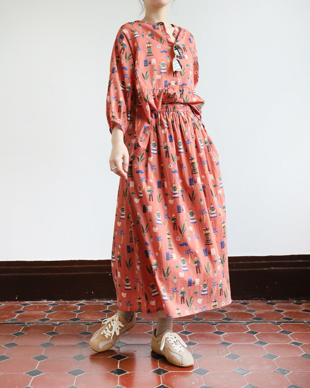 Hawaii Pattern Skirt (2 Color)