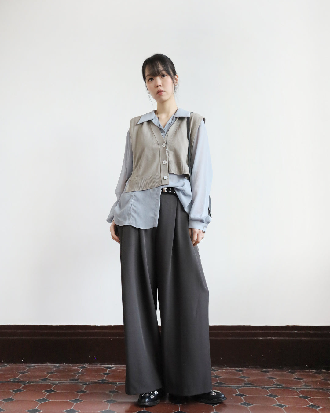 Crinkle Fabric Shirt (7 Colors)