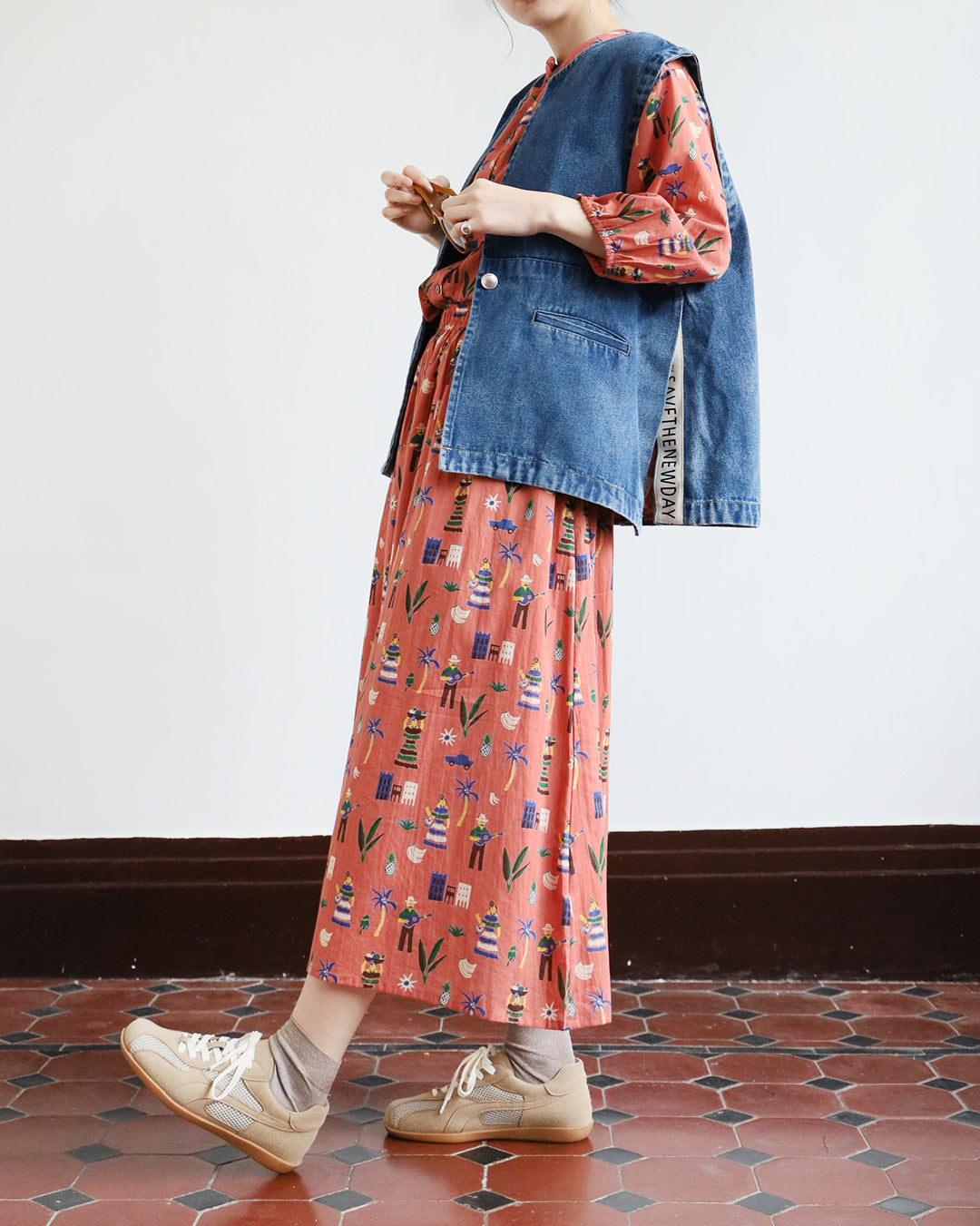 Hawaii Pattern Skirt (2 Color)
