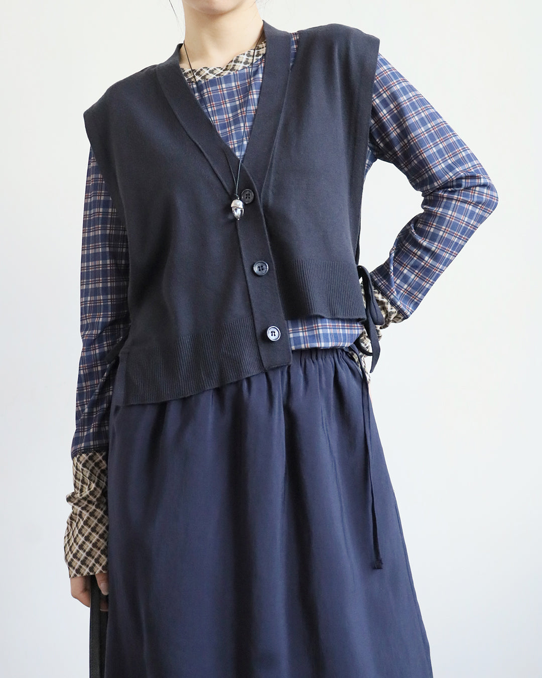 Tie Waist Knitted Vest (4 Colors)