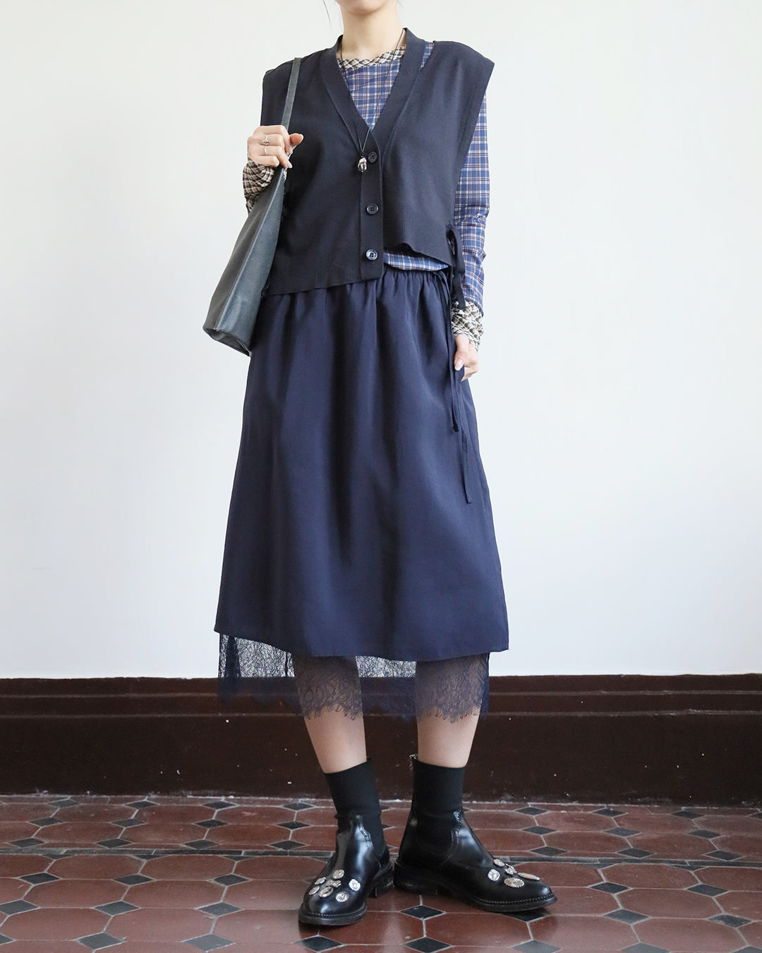 Mix Checker Top (2 Colors)