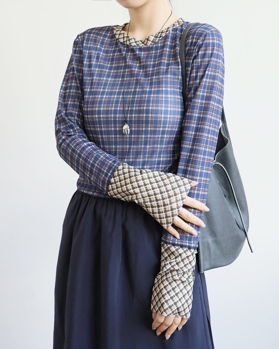 Mix Checker Top (2 Colors)