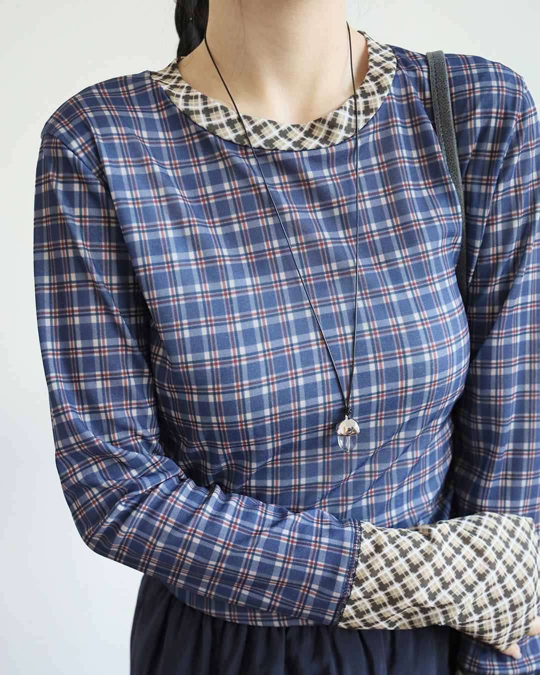 Mix Checker Top (2 Colors)