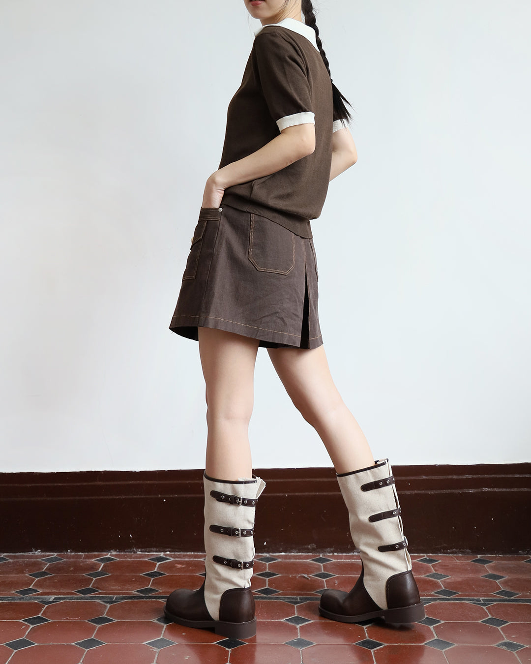 Front Pockets Skort (2 Colors | Size S - L)