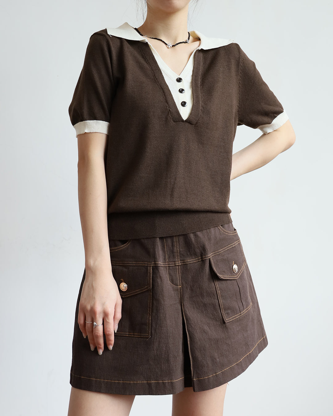 Front Pockets Skort (2 Colors | Size S - L)