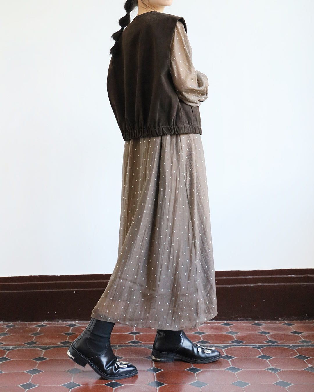 Faux Suede Vest (2 color)