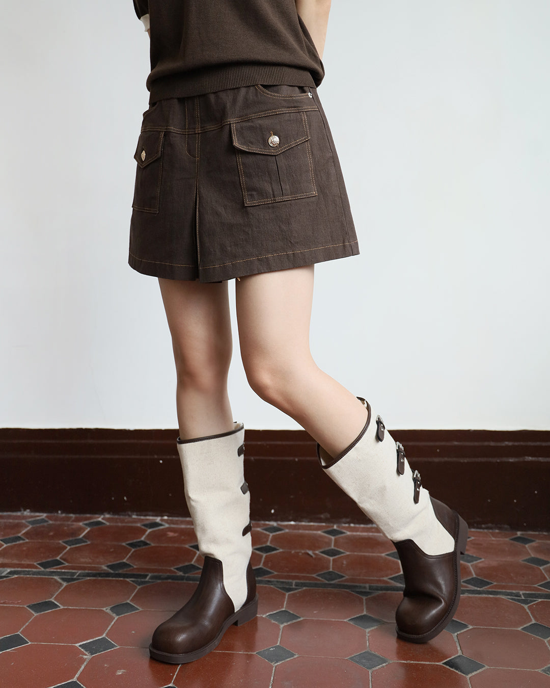 Front Pockets Skort (2 Colors | Size S - L)