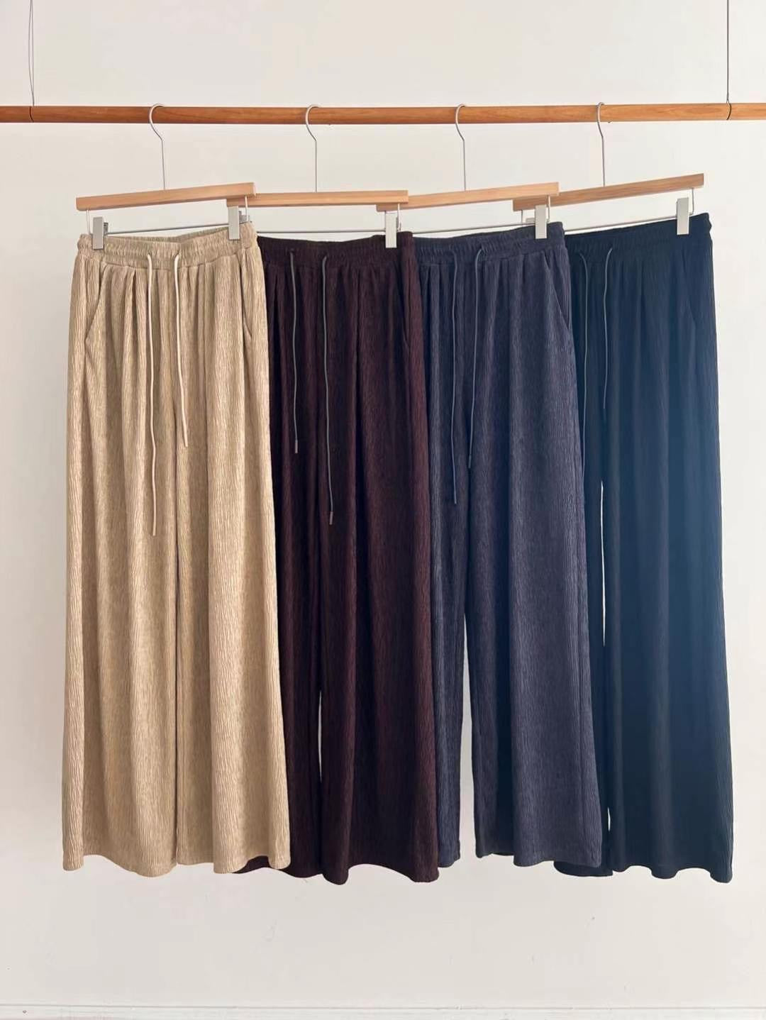 Relax Pleated Pants   (4 color)