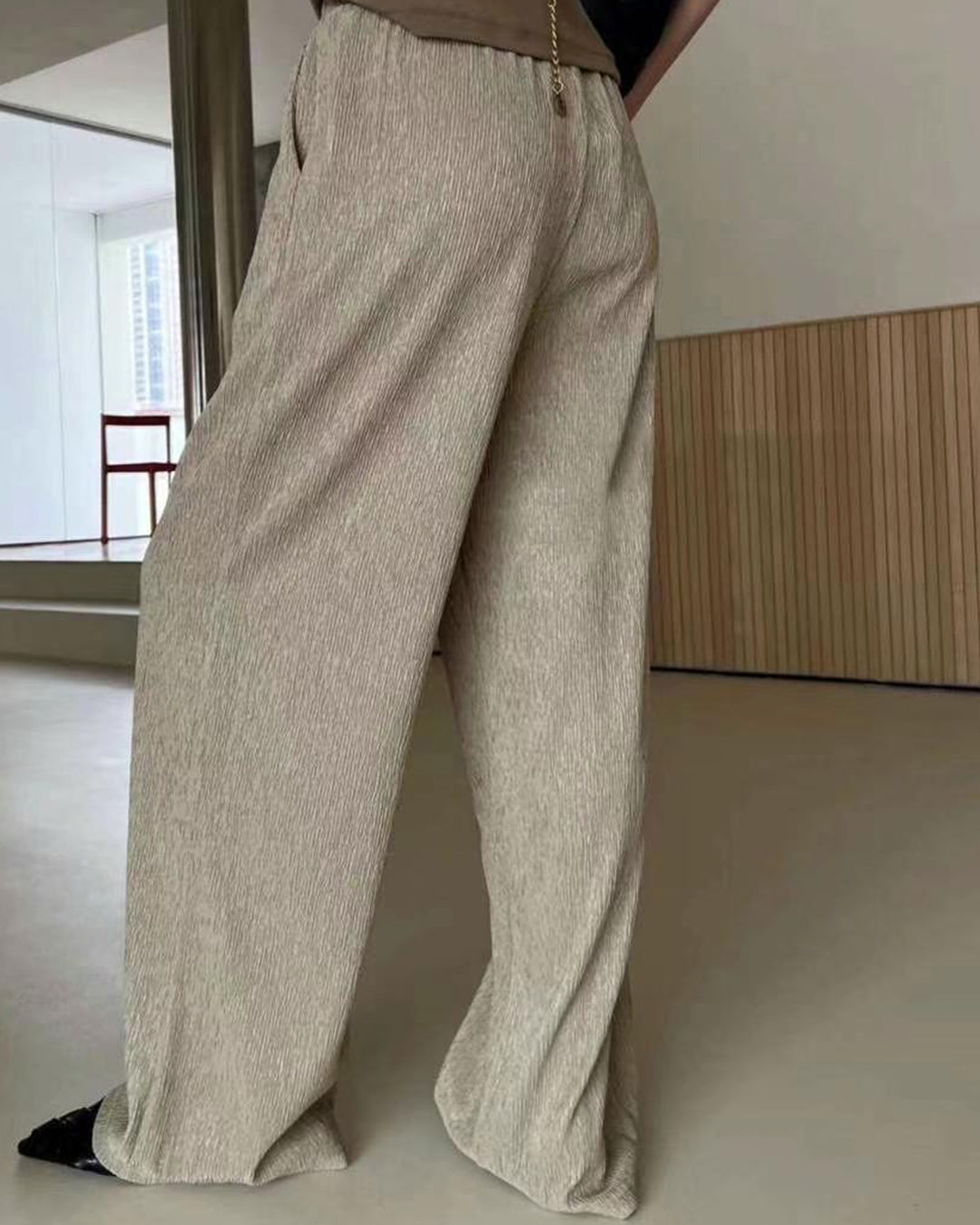 Relax Pleated Pants   (4 color)