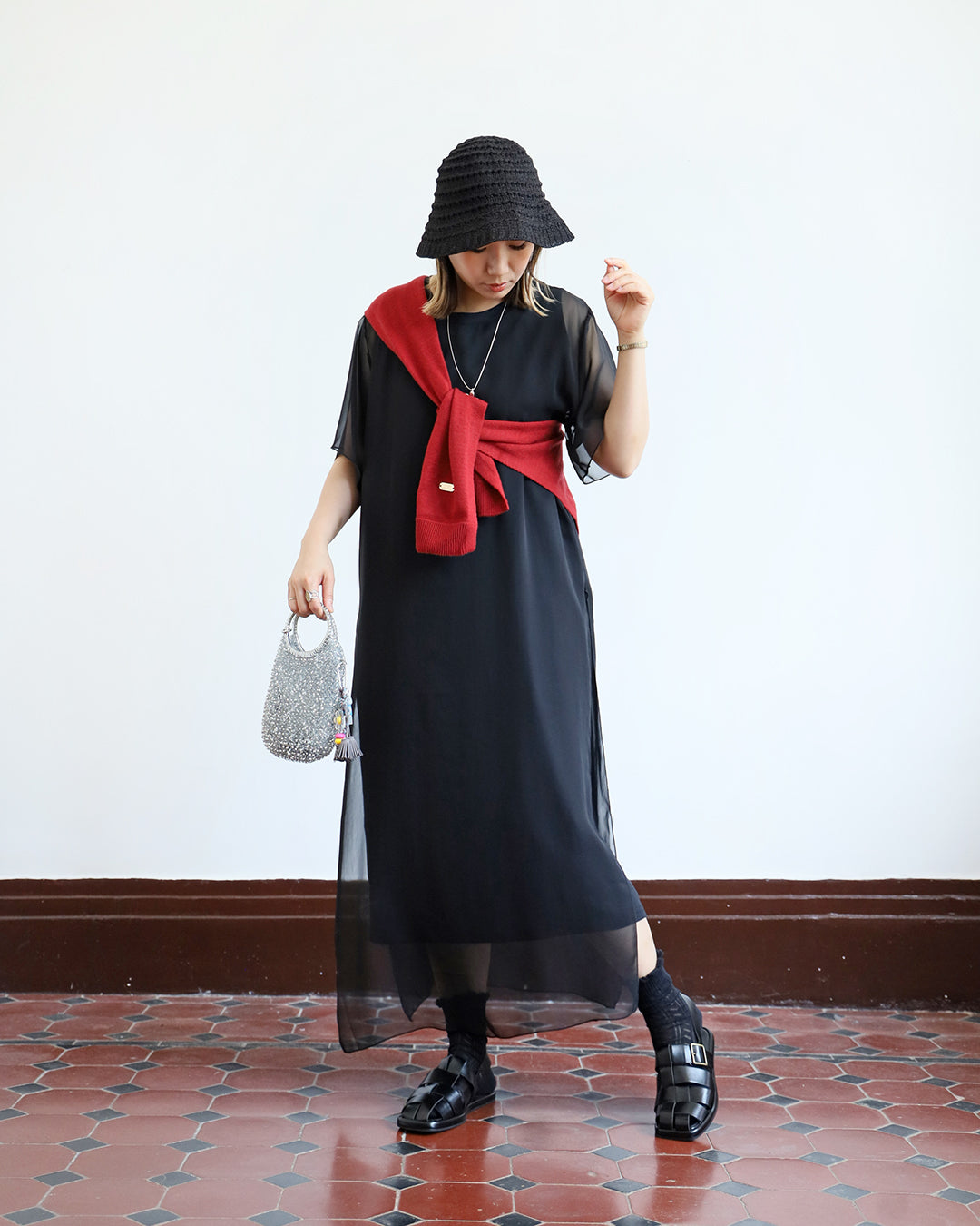 Mesh Layer Dress (3 colors)