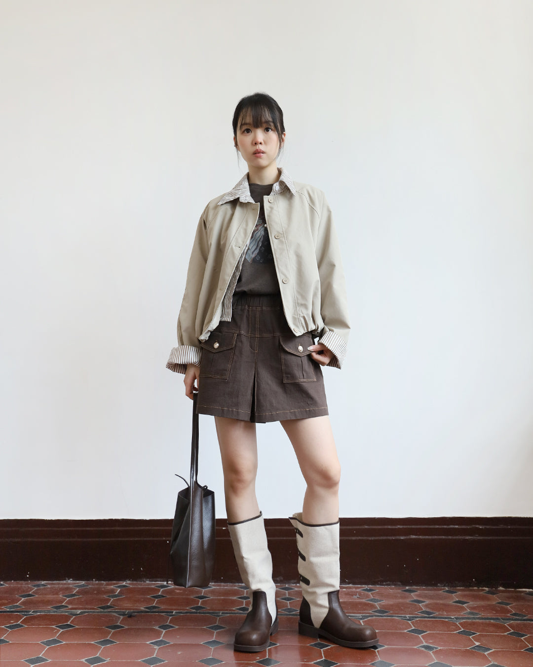 Pinstriped Layer Jacket