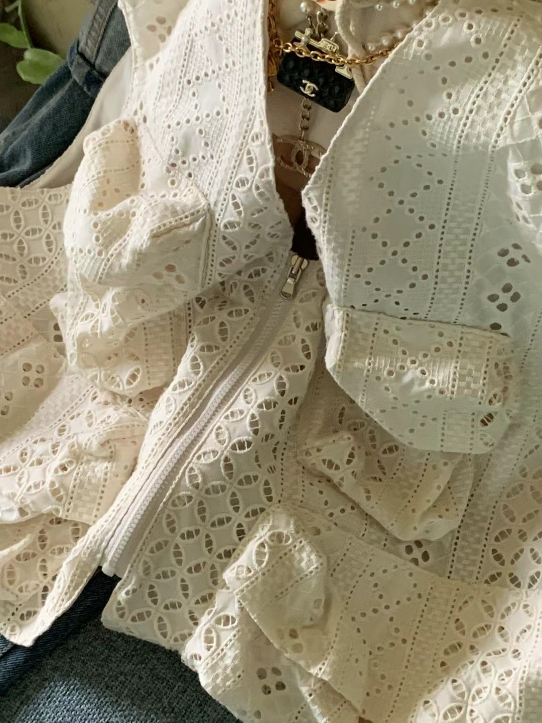 Lace Pocket Vest
