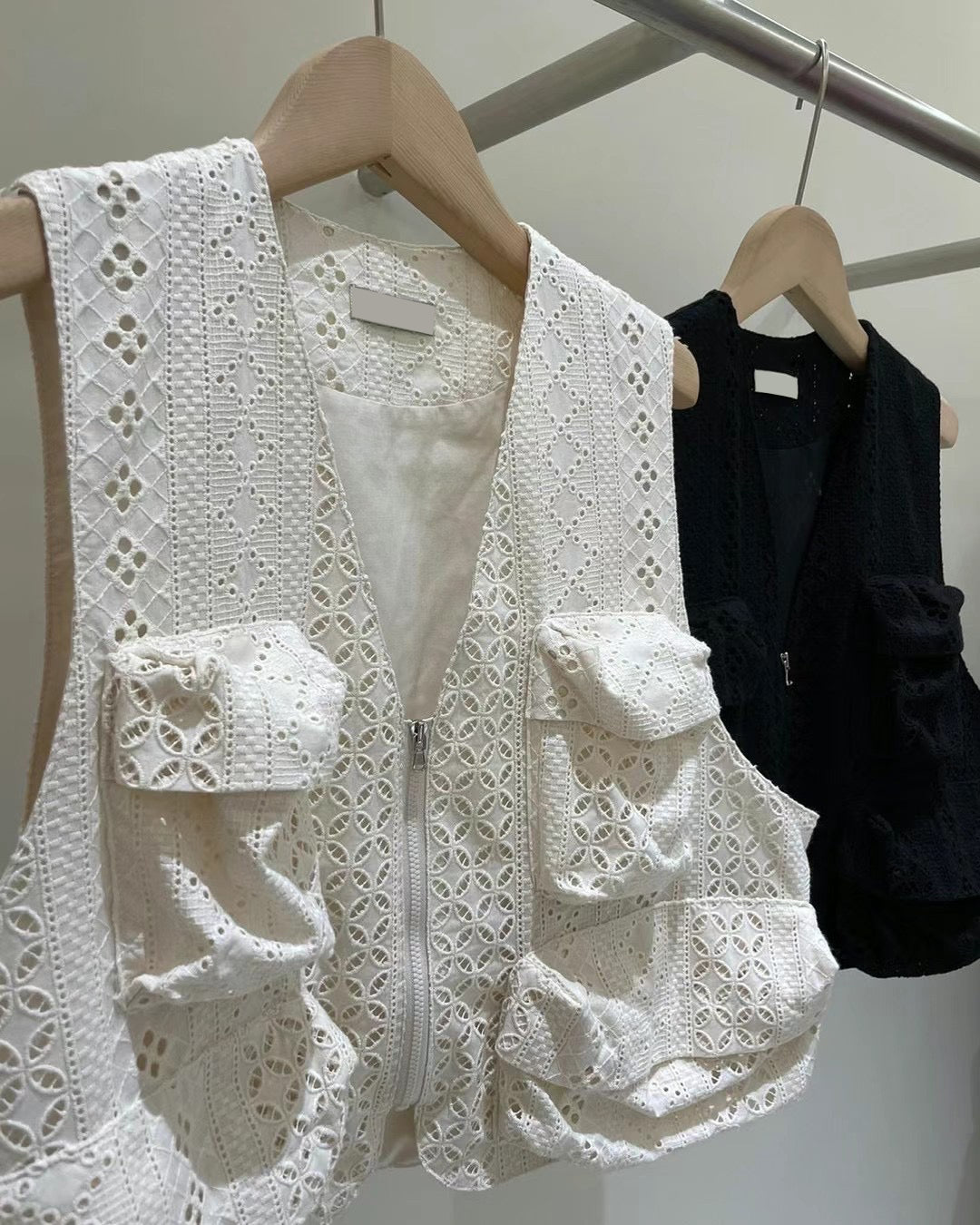 Lace Pocket Vest