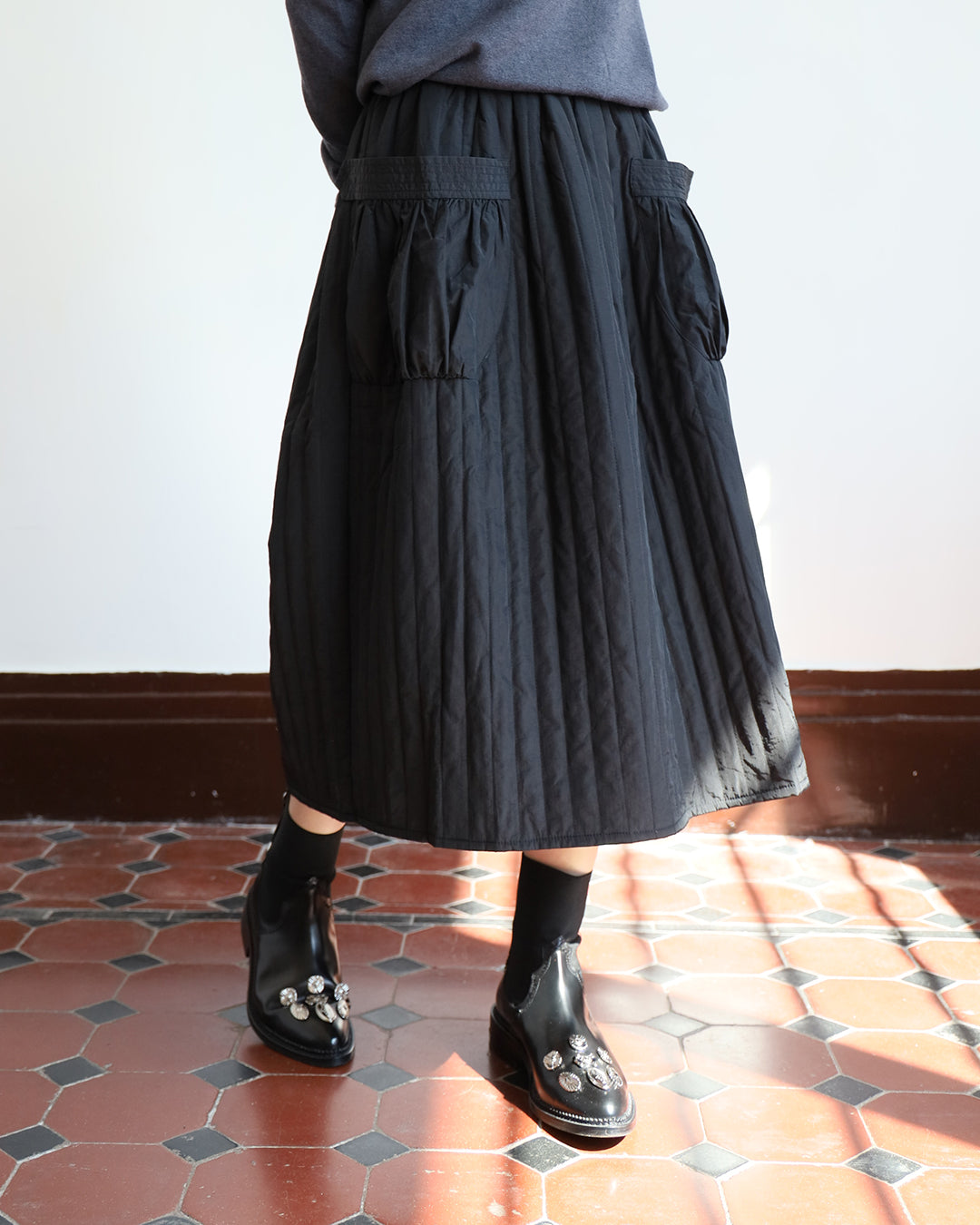 Pocket Quilted Skirt
