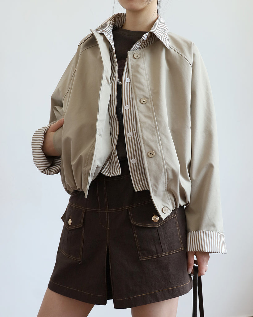 Pinstriped Layer Jacket