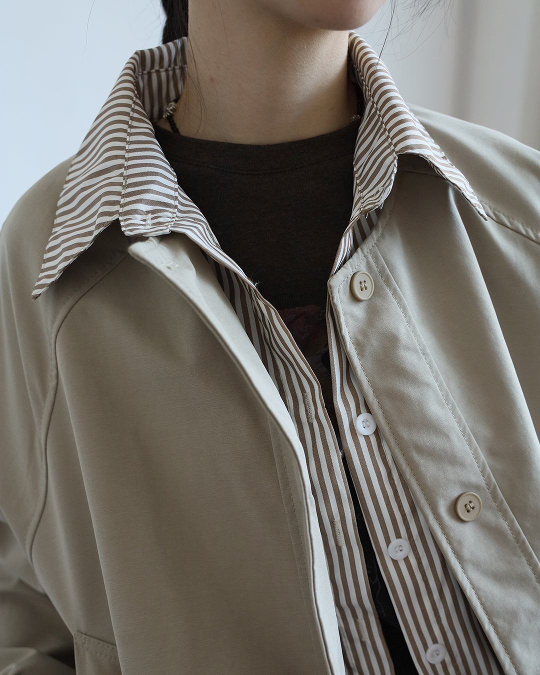 Pinstriped Layer Jacket