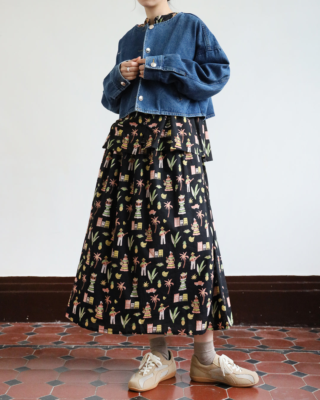 Hawaii Pattern Skirt (2 Color)