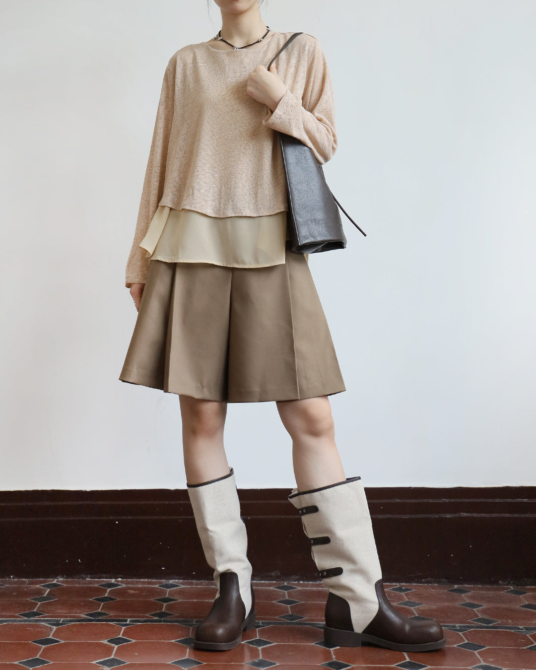 Chiffon Hem Top (2 Colors)