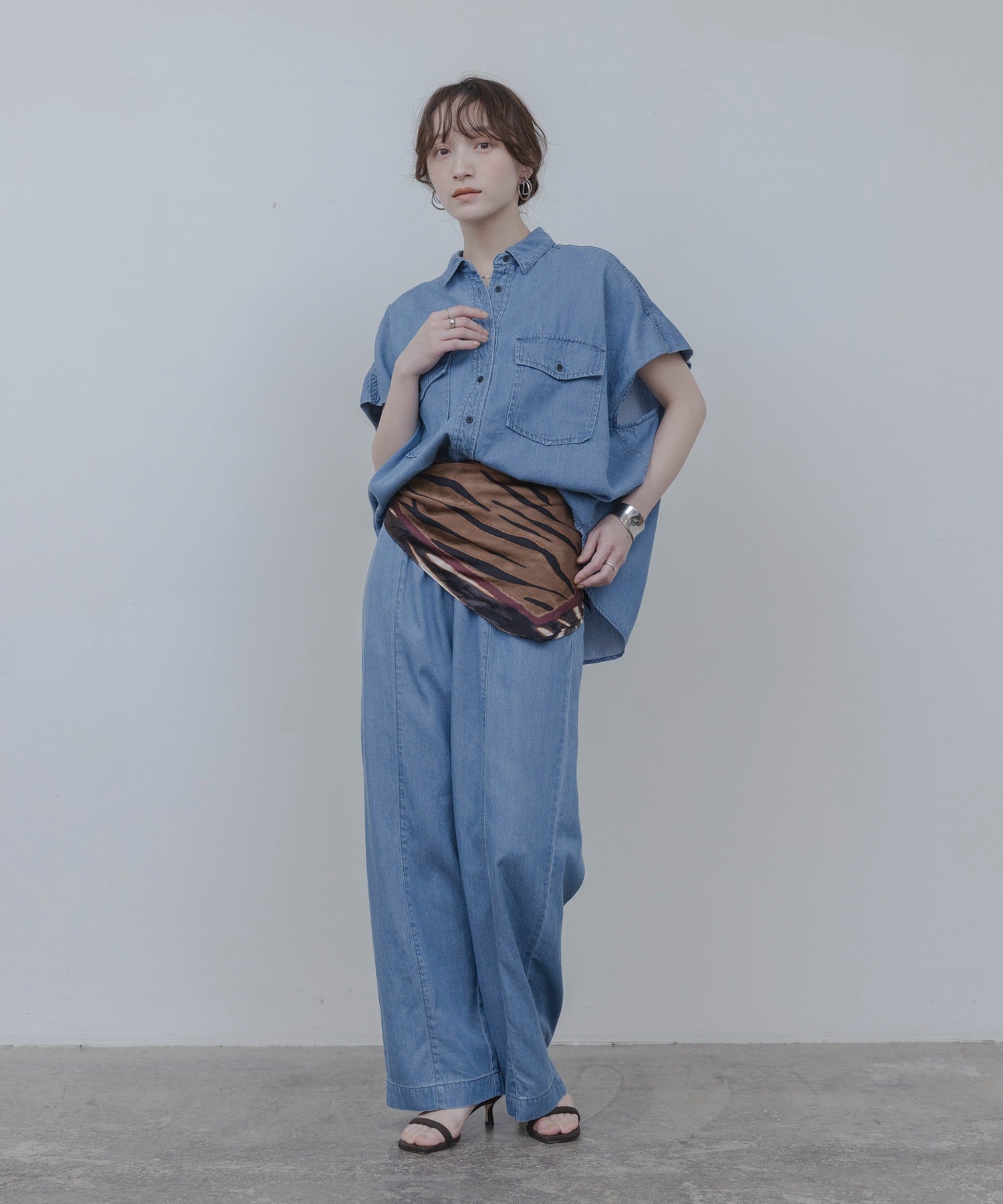 Japan Brand - Front Pockets  Denim Shirt