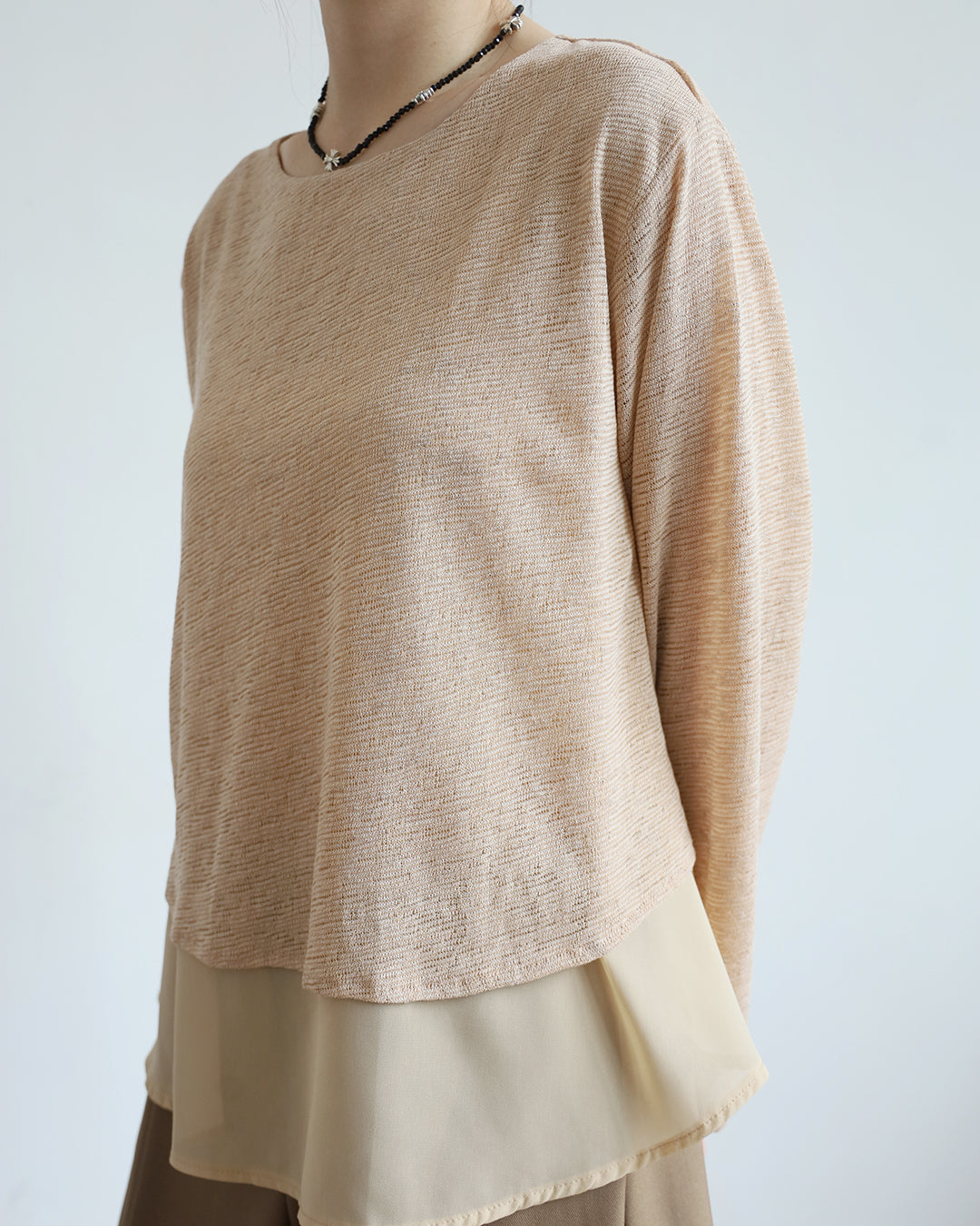 Chiffon Hem Top (2 Colors)