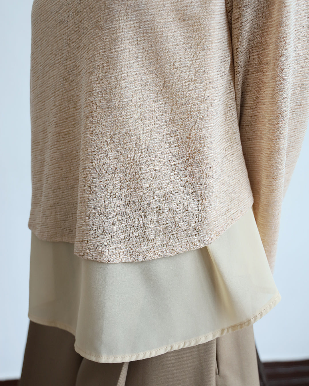 Chiffon Hem Top (2 Colors)