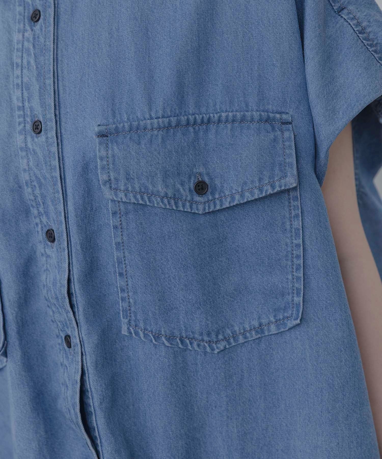 Japan Brand - Front Pockets  Denim Shirt
