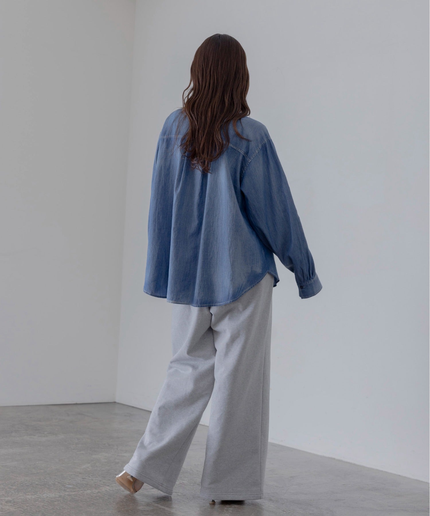 Japan Brand - Tie Collar Denim Shirt