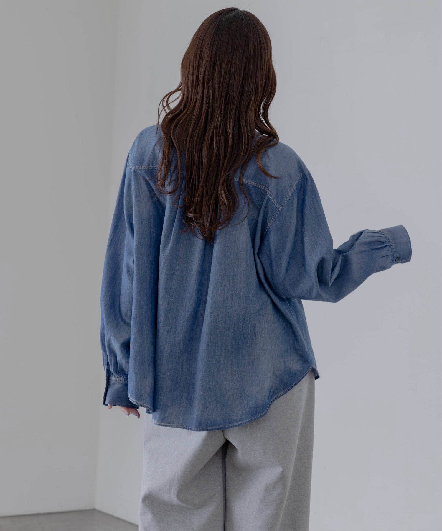 Japan Brand - Tie Collar Denim Shirt