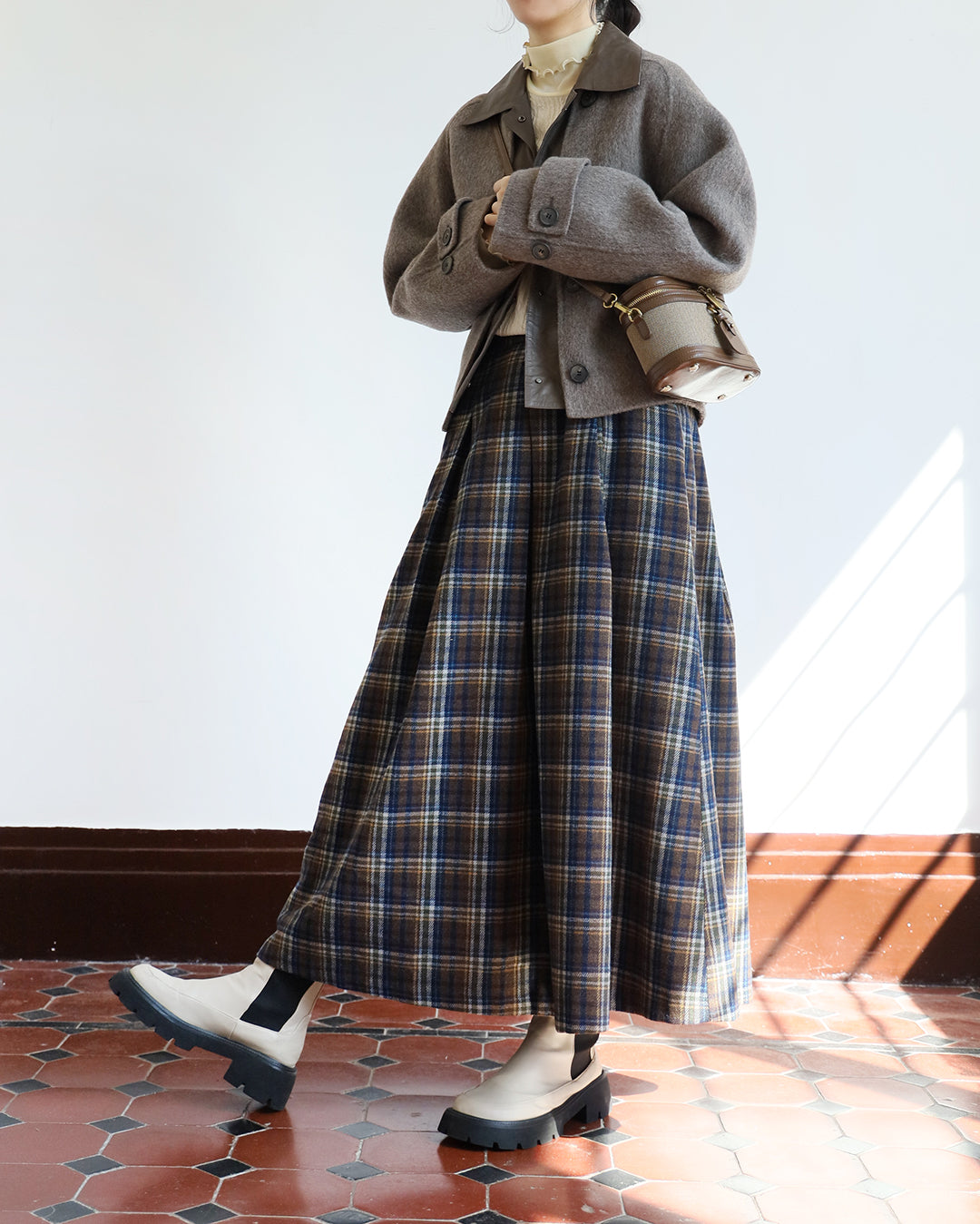 Checker Skirt  (2 color)