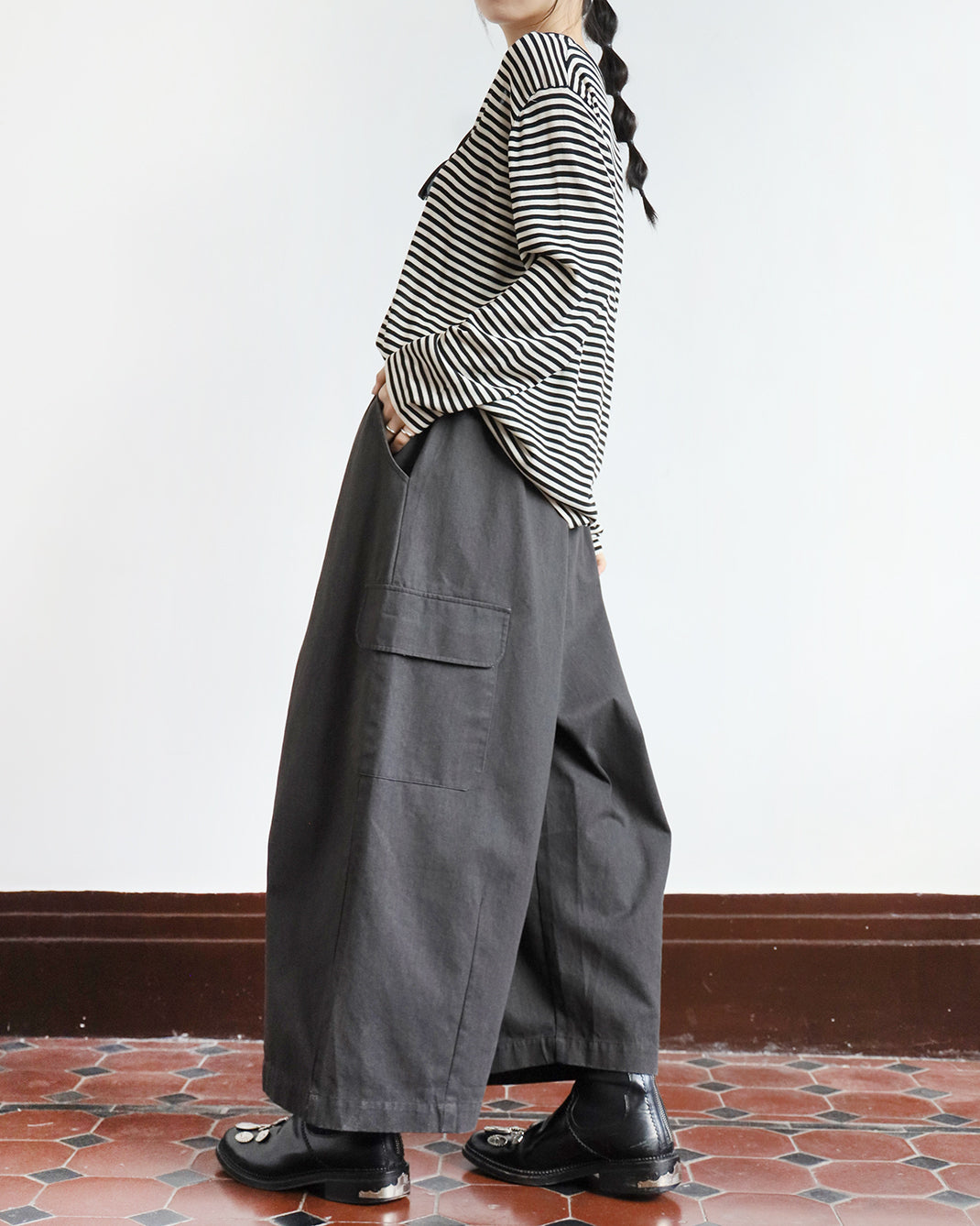 Cargo Wide Leg Pants (2 color)