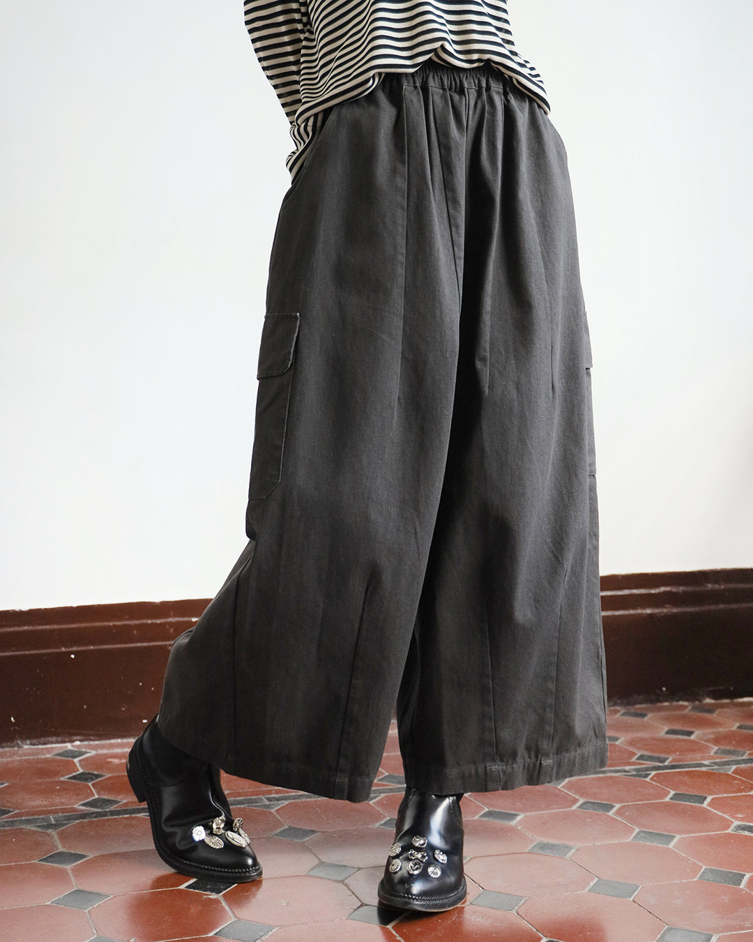 Cargo Wide Leg Pants (2 color)