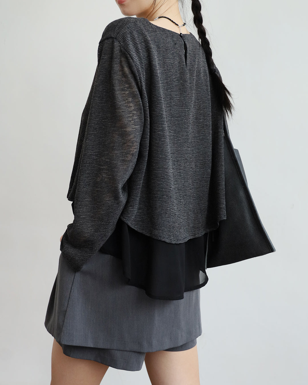 Chiffon Hem Top (2 Colors)
