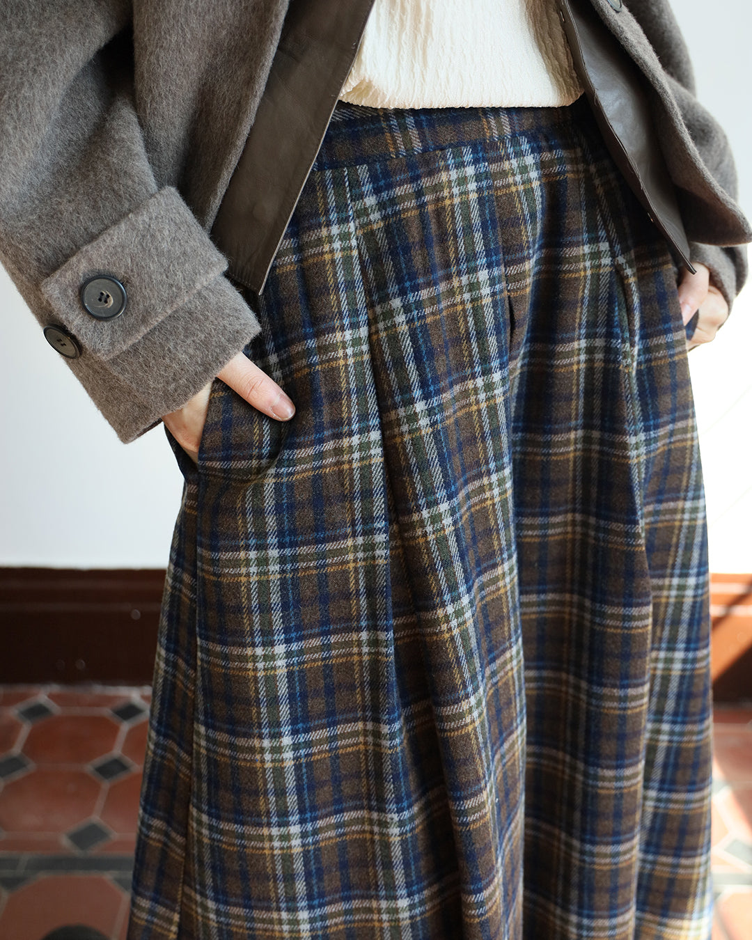 Checker Skirt  (2 color)