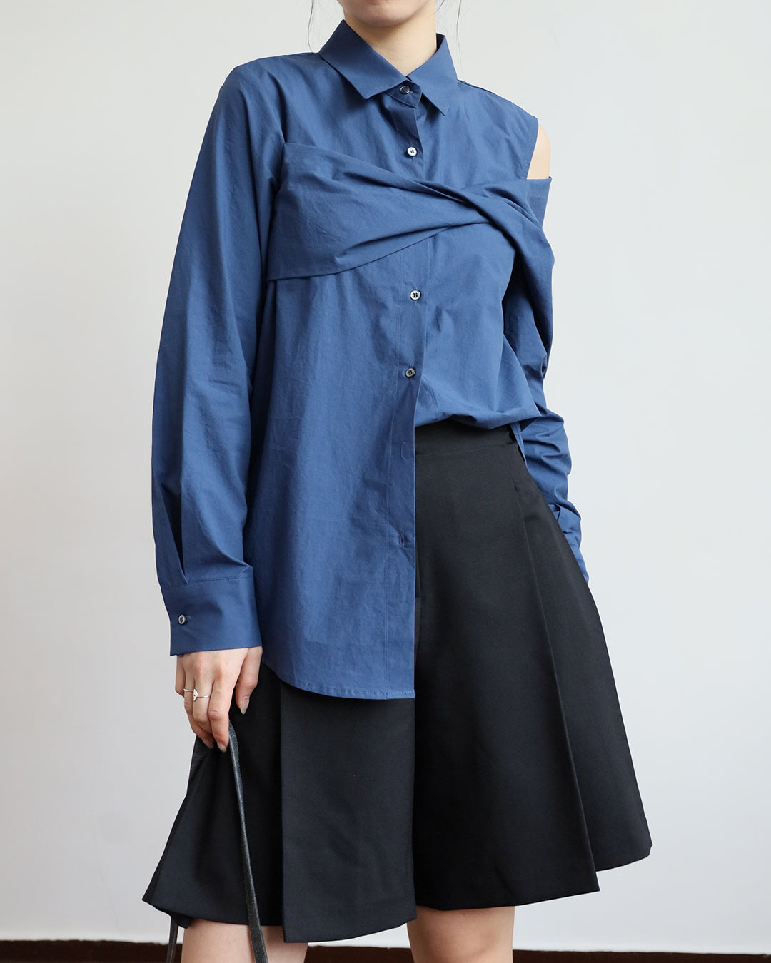 Cut Out Knot Shirt (3 Colors)