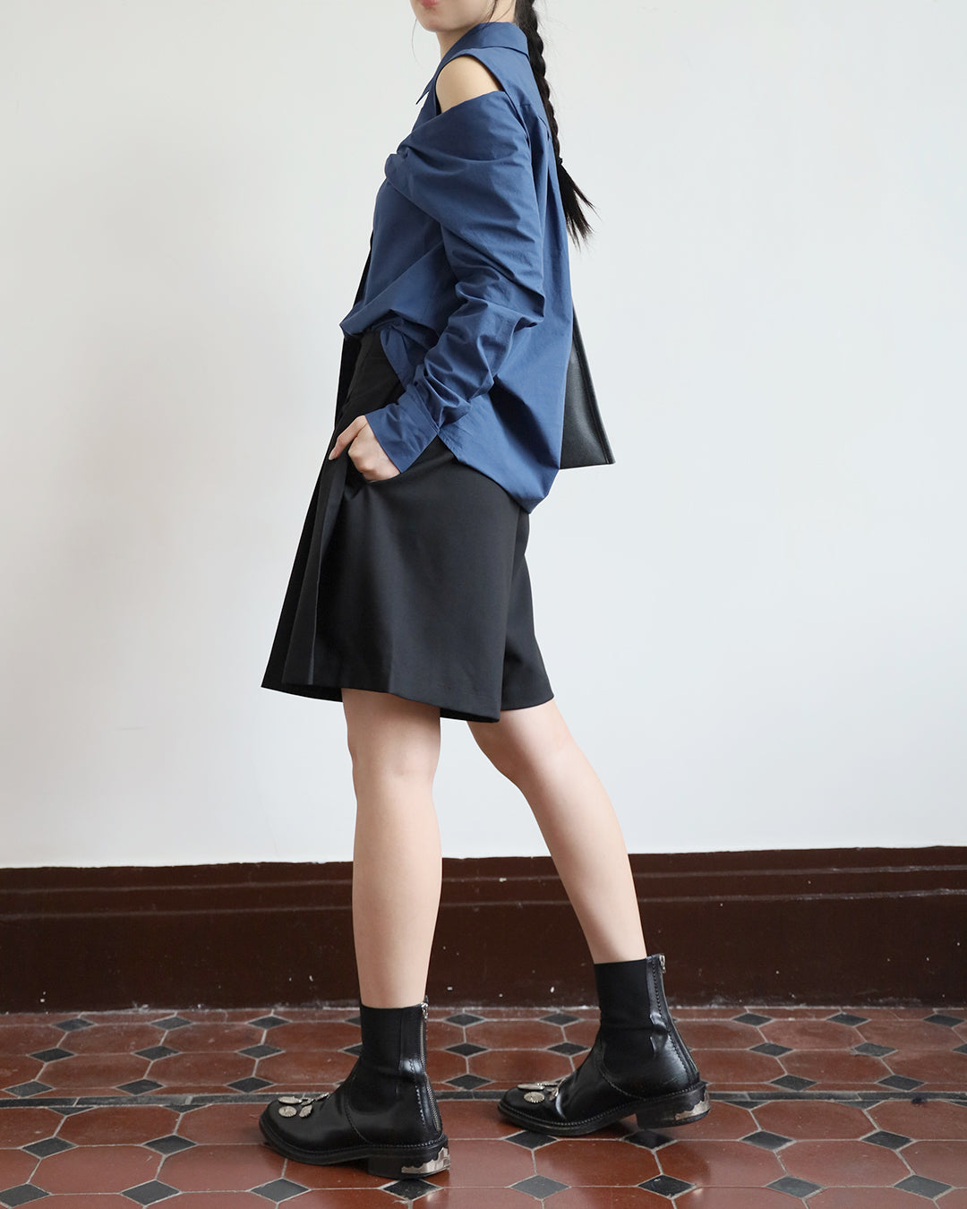 Cut Out Knot Shirt (3 Colors)