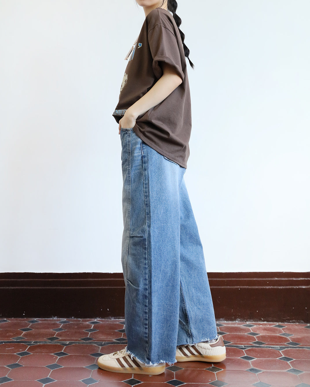 Structured Barrel Jeans (Size S-XL)