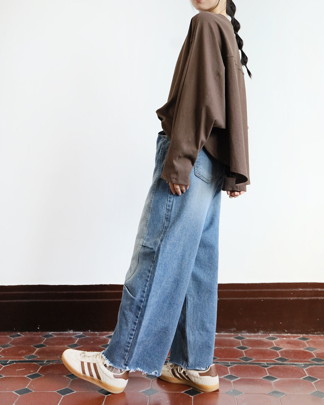Structured Barrel Jeans (Size S-XL)