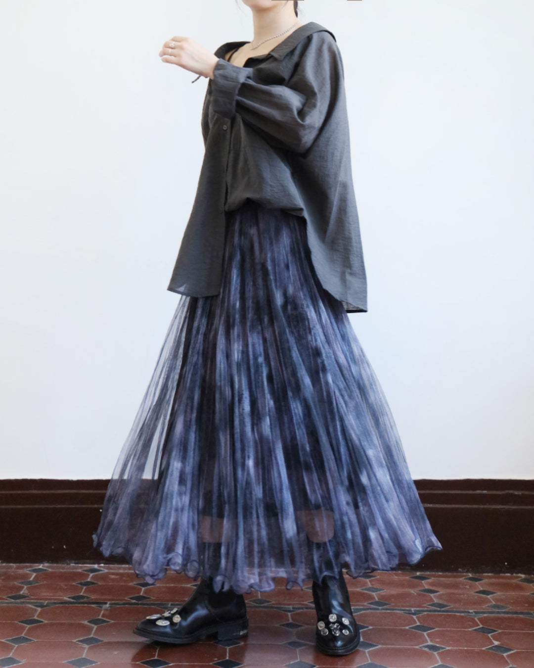 Mesh  Layered Skirt  (2 Colors)