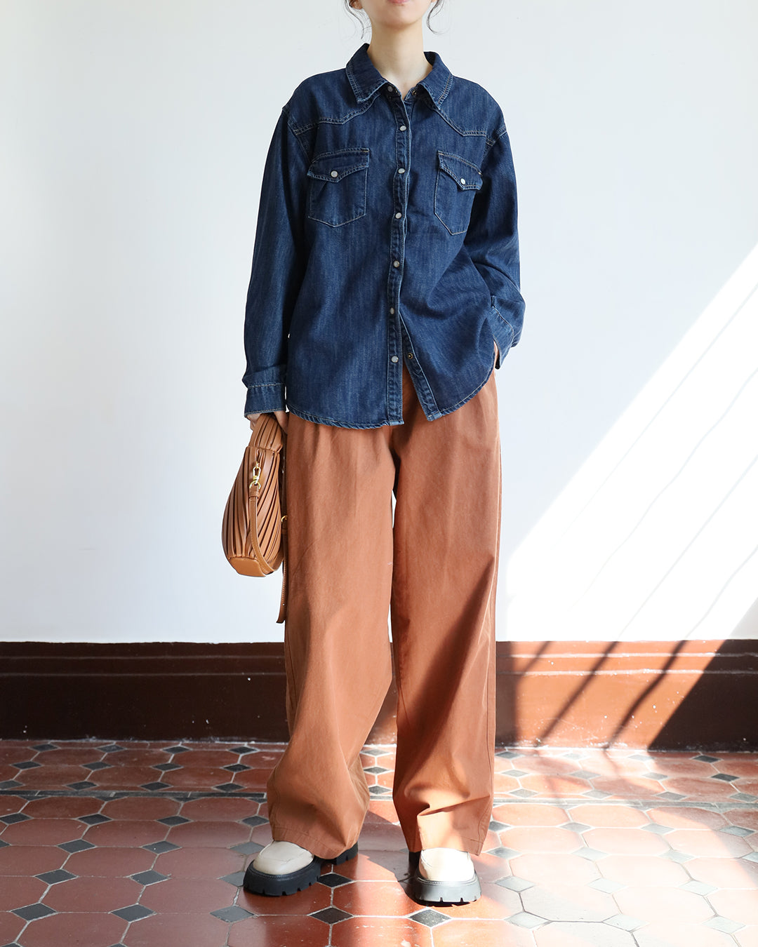 Rusty Orange Relaxed Pants
